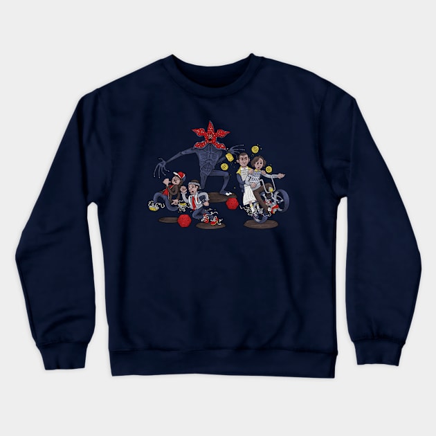 Dungeons & Demogorgons Crewneck Sweatshirt by Connywobble